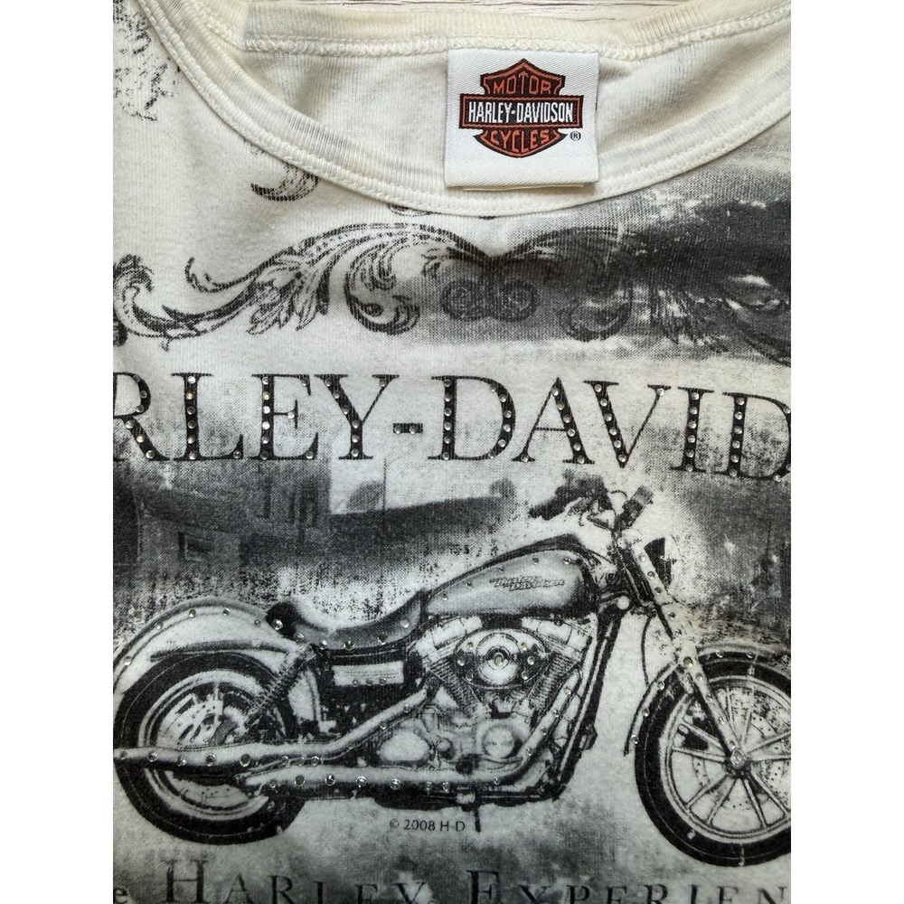 Harley Davidson Motorcycle Aachen Germany VTG 2000 Y2K Top Fairy Romantic Grunge